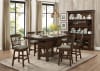 Schleiger 5 Piece Counter Height Dining Set in Burnished Brown by Home Elegance - HEL-5400-36XL-5 - Image 2 of 0