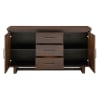 Franco Modern Rustic Storage Server in Walnut Finish by Home Elegance - HEL-5414-40 - Image 3 of 0