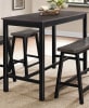 Visby 4 Piece Counter Height Dining Set in Brown by Home Elegance - HEL-5578-32-4PK - Image 3 of 0