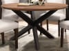 Nelina 5 Piece Round Dining Set in 2-Tone Espresso and Natural by Home Elegance - HEL-5597-53-5 - Image 2 of 0