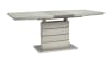 Glissand 5 Piece Dining Set in High Gloss White and Gray-Taupe by Home Elegance - HEL-5599-71-5 - Image 2 of 0