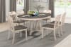 Clover 5 Piece Round Table Dining Set in 2-Tone by Home Elegance - HEL-5656-66-5 - Image 2 of 0