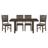Brim 7 Piece Dining Set in Brown Cherry by Home Elegance - HEL-5683-64-7 - Image 2 of 0