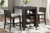 Daye 3 Piece Counter Height Dining Room Set in Dark Cherry Finish by Home Elegance - HEL-5773DC-32 - Image 1 of 0