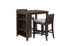 Daye 3 Piece Counter Height Dining Room Set in Dark Cherry Finish by Home Elegance - HEL-5773DC-32 - Image 2 of 0