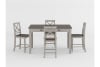 Brightleaf 5 Piece Counter Height Dining Room Set in 2 Tone Finish by Home Elegance - HEL-5803RF-36-5 - Image 2 of 0