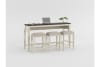 Enfield 4 Piece Counter Height Dining Room Set in 2 Tone Finish by Home Elegance - HEL-5807W - Image 2 of 0
