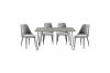 Keene 5 Piece Dining Room Set in Gray Finish by Home Elegance - HEL-5817-60-5GY - Image 2 of 0