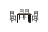 Stratus 5 Piece Counter Height Dining Room Set in 2 Tone Finish by Home Elegance - HEL-5842-36-5 - Image 4 of 0