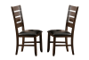 Ameillia 5 Piece Oval Dining Room Set in Dark Oak Finish by Home Elegance - HEL-586-76-5 - Image 4 of 0