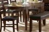 Ameillia 7 Piece Oval Dining Set in Dark Oak by Home Elegance - HEL-586-76-7 - Image 2 of 0
