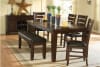 Ameillia 5 Piece Dining Room Set in Dark Oak Finish by Home Elegance - HEL-586-82-5 - Image 1 of 0
