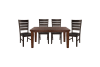 Ameillia 5 Piece Dining Room Set in Dark Oak Finish by Home Elegance - HEL-586-82-5 - Image 2 of 0