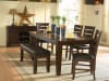 Ameillia 7 Piece Dining Set in Dark Oak by Home Elegance - HEL-586-82-7 - Image 1 of 0