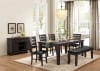 Ameillia 5 Piece Dining Set in Dark Oak by Home Elegance - HEL-586GY-82-5 - Image 1 of 0
