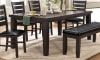 Ameillia 5 Piece Dining Set in Dark Oak by Home Elegance - HEL-586GY-82-5 - Image 3 of 0