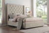 Fairborn Queen Bed with Storage Footboard in Beige by Home Elegance - HEL-5877BE-1DW - Image 2 of 0