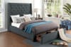 Fairborn Queen Bed with Storage Footboard in Dark Gray by Home Elegance - HEL-5877GY-1DW - Image 1 of 0