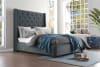 Fairborn Queen Bed with Storage Footboard in Dark Gray by Home Elegance - HEL-5877GY-1DW - Image 2 of 0