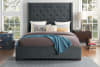 Fairborn Queen Bed with Storage Footboard in Dark Gray by Home Elegance - HEL-5877GY-1DW - Image 3 of 0
