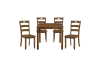 Stowe 5 Piece Dining Room Set in Walnut Finish by Home Elegance - HEL-5891 - Image 2 of 0