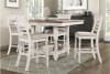 Alburgh 5 Piece Counter Height Dining Room Set in Two Tone Finish by Home Elegance - HEL-5906WH-36-5 - Image 1 of 0