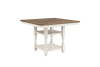 Alburgh 5 Piece Counter Height Dining Room Set in Two Tone Finish by Home Elegance - HEL-5906WH-36-5 - Image 4 of 0