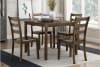 Fallington 5 Piece Dining Room Set in Charcoal Brown Finish by Home Elegance - HEL-5908CH-5P - Image 1 of 0