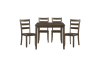 Fallington 5 Piece Dining Room Set in Charcoal Brown Finish by Home Elegance - HEL-5908CH-5P - Image 2 of 0