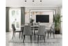 Salerno 5 Piece Dining Room Set in Gray Finish by Home Elegance - HEL-5909-59-5GY - Image 1 of 0