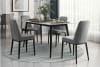 Salerno 5 Piece Dining Room Set in Gray Finish by Home Elegance - HEL-5909-59-5GY - Image 2 of 0