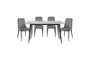 Salerno 5 Piece Dining Room Set in Gray Finish by Home Elegance - HEL-5909-59-5GY - Image 3 of 0