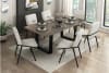 Rochelle 5 Piece Rectangular Dining Room Set in Black Powder and Oak Finish by Home Elegance - HEL-5939-84-5 - Image 1 of 0