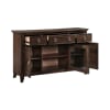 Claymont Storage Server with Glass Door in Cherry and Dark Walnut Finish by Home Elegance - HEL-5962-40 - Image 3 of 0