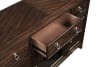 Claymont Storage Server with Glass Door in Cherry and Dark Walnut Finish by Home Elegance - HEL-5962-40 - Image 5 of 0