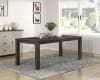 Paulson 5 Piece Rectangular Dining Room Set in Dark Brown Finish by Home Elegance - HEL-5976-79-5940TPS-5 - Image 2 of 0