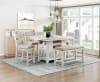 Savile 5 Piece Counter Height Dining Room Set in Antique White Finish by Home Elegance - HEL-5982-36-5 - Image 2 of 0