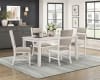 Savile 5 Piece Rectangular Dining Room Set in Antique White Finish by Home Elegance - HEL-5982-60-5 - Image 1 of 0