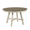 Ogden 5 Piece Round Dining Room Set in Graywash and Antique White Finish by Home Elegance - HEL-5985-48RD-5BK - Image 3 of 0