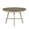 Ogden 5 Piece Round Dining Room Set in Graywash and Antique White Finish by Home Elegance - HEL-5985-48RD-5WH - Image 2 of 0