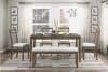 Emilia 5 Piece Rectangular Dining Room Set in Light Brown Finish by Home Elegance - HEL-5987 - Image 1 of 0