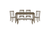 Emilia 5 Piece Rectangular Dining Room Set in Light Brown Finish by Home Elegance - HEL-5987 - Image 2 of 0