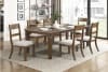 Quinn 5 Piece Rectangular Dining Room Set in Light Brown Finish by Home Elegance - HEL-6020-84-5 - Image 1 of 0