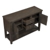 Victoria Multi-Functional Server in Wire Brushed Brown Finish by Home Elegance - HEL-6023-40 - Image 2 of 0