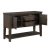Victoria Multi-Functional Server in Wire Brushed Brown Finish by Home Elegance - HEL-6023-40 - Image 3 of 0