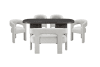 Marais 5 Piece Rectangular Dining Room Set in Ebony Finish by Home Elegance - HEL-6048-78-6054LGS - Image 2 of 0