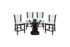 Daisy 5 Piece Counter Height Dining Room Set in Espresso Finish by Home Elegance - HEL-710-36SQ-5W - Image 2 of 0