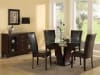 Daisy 5 Piece Round Dining Set with Glass Top in Espresso by Home Elegance - HEL-710-54-5S - Image 1 of 0