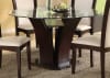 Daisy 5 Piece Round Dining Set with Glass Top in Espresso by Home Elegance - HEL-710-54-5S - Image 2 of 0