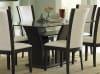 Daisy 5 Piece Dining Set with Glass Top in Espresso by Home Elegance - HEL-710-72-7WS - Image 2 of 0